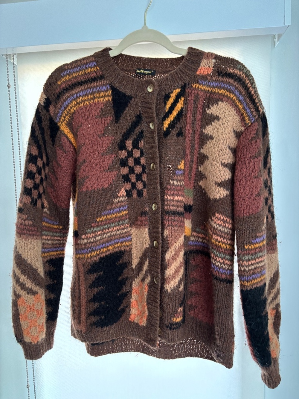 Vintage Cozy Geometric Sweater